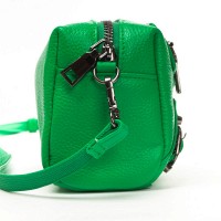 Женский молодежный кожаный клатч ALEX RAI 60072 l.green