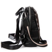 Женская кожаный рюкзак ALEX RAI 8781-9 black