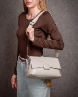 Женская кожаная сумка ALEX RAI 99115 beige