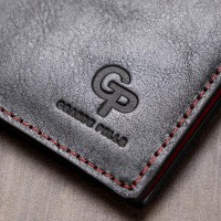 Кожаный зажим для купюр унисекс GRANDE PELLE 11541