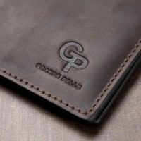 Мужской кожаный зажим для купюр GRANDE PELLE 11540