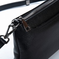 Женский молодежный кожаный клатч ALEX RAI 3092 black