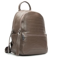Женский кожаный рюкзак ALEX RAI 95518-9 khaki