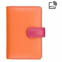 Кожаный кошелёк Visconti RB51 Fiji с RFID (Orange Multi)