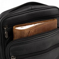 Мужская кожаная сумка через плечо Vintage 20203 