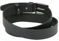 Мужской кожаный ремень под джинсы Skipper 1105-38 черный 3,8 см