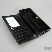 Женский кожаный черный кошелек Bl Balli 20-588-1