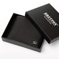 Мужской кожаный кошелек BE BRETTON 208K black