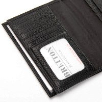 Мужской кожаный кошелек BE BRETTON 42-1 black