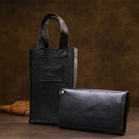Мужской кожаный кошелек-борсетка Grande Pelle 11427