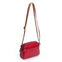 Женский молодежный кожаный клатч ALEX RAI 19204 red