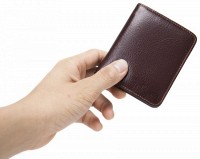 Мужской кожаный мини-кошелек Vintage 20245