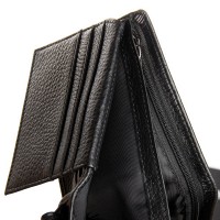 Мужской кожаный кошелек BE BRETTON Y210 black croco