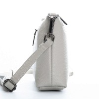Женский молодежный кожаный клатч ALEX RAI 3092 pale grey