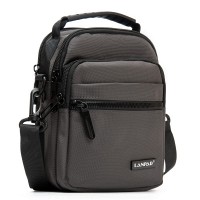 Мужская небольшая сумка через плечо и пояс Lanpad 82077 grey