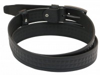 Мужской кожаный ремень под брюки Skipper 1060-33 черный 3,3 см