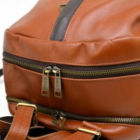 Кожаный мужской рыжий рюкзак TARWA gb-7340-3md