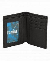 Мужской кожаный черный бумажник TRAUM 7110-40