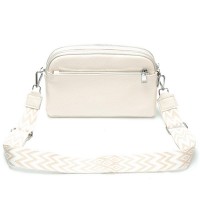 Женский молодежный кожаный клатч ALEX RAI 99092 l.beige