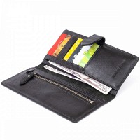 Женский кожаный кошелек GRANDE PELLE 11324 Черный