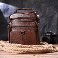 Мужская кожаная сумка через плечо Vintage 21279 
