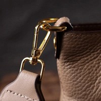 Молодежная женская кожаная сумка с косметичкой Vintage 22320 