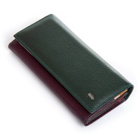 Женский кожаный кошелек Rainbow DR. BOND WRS-501-2 green