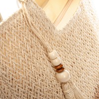 Пляжная плетеная сумка PODIUM 8051 beige