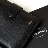 Кожаный мужской кошелек Classic DR. BOND M3638 black