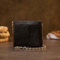 Мужской кожаный кошелек на цепочке Vintage 20424