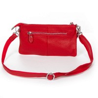 Молодежный клатч из кожи ALEX RAI 8801-2 red