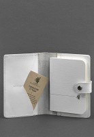 Кожаная обложка для паспорта  3.0 белая BN-OP-3-LIGHT