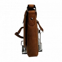 Мужская кожаная сумка через плечо HILL BURRY HB6154RB