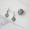 Серьги Скифская Этника Ягнус-сердце U.Baro 925