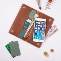 Кожаное портмоне Hi Art 7 wonders of the world WP-05-S19-1235-T002