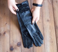 Женские кожаные длинные перчатки Shust Gloves 847 7,5-8