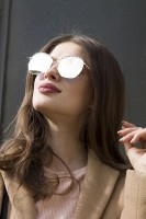 Женские солнцезащитные зеркальные очки 9372-6