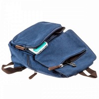 Женский текстильный синий рюкзак Vintage 20197