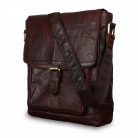 Мужская кожаная сумка Ashwood  G32 Brandy (Бренди)