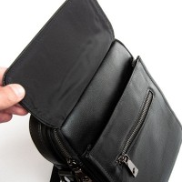 Мужская кожаная сумка через плечо BRETTON 9027-3D black