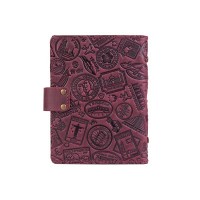 Кожаный картхолдер Hi Art «Let's Go Travel» CH-06 Shabby Plum