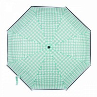 Зонт женский механический Fulton L354-040898 Minilite-2 Minty Houndstooth (Мятный)