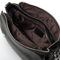 Женская кожаная сумка через плечо ALEX RAI 6001 black