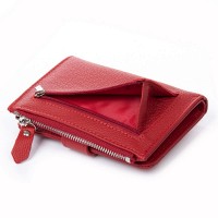 Женский кожаный кошелек Classik  DR. BOND WN-23-17 red