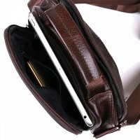 Мужская кожаная сумка через плечо Vintage 20450