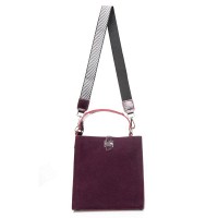 Женская замшевая сумка ALEX RAI 9701-1 bordo