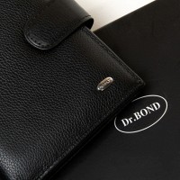 Кожаный мужской кошелек Classic DR. BOND M09L black