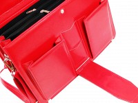 Женский портфель из эко кожи AMO SST10 красный