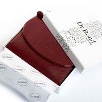 Женский кожаный кошелек Bright DR. BOND WS-239 wine red