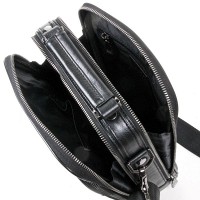 Мужская кожаная сумка через плечо BRETTON 9366-3 black
